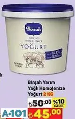 BİRŞAH YARIM YAĞLI HOMOJENİZE YOĞURT 2KG BİRŞAH YARIM YAĞLI HOMOJENİZE YOĞURT 2KG